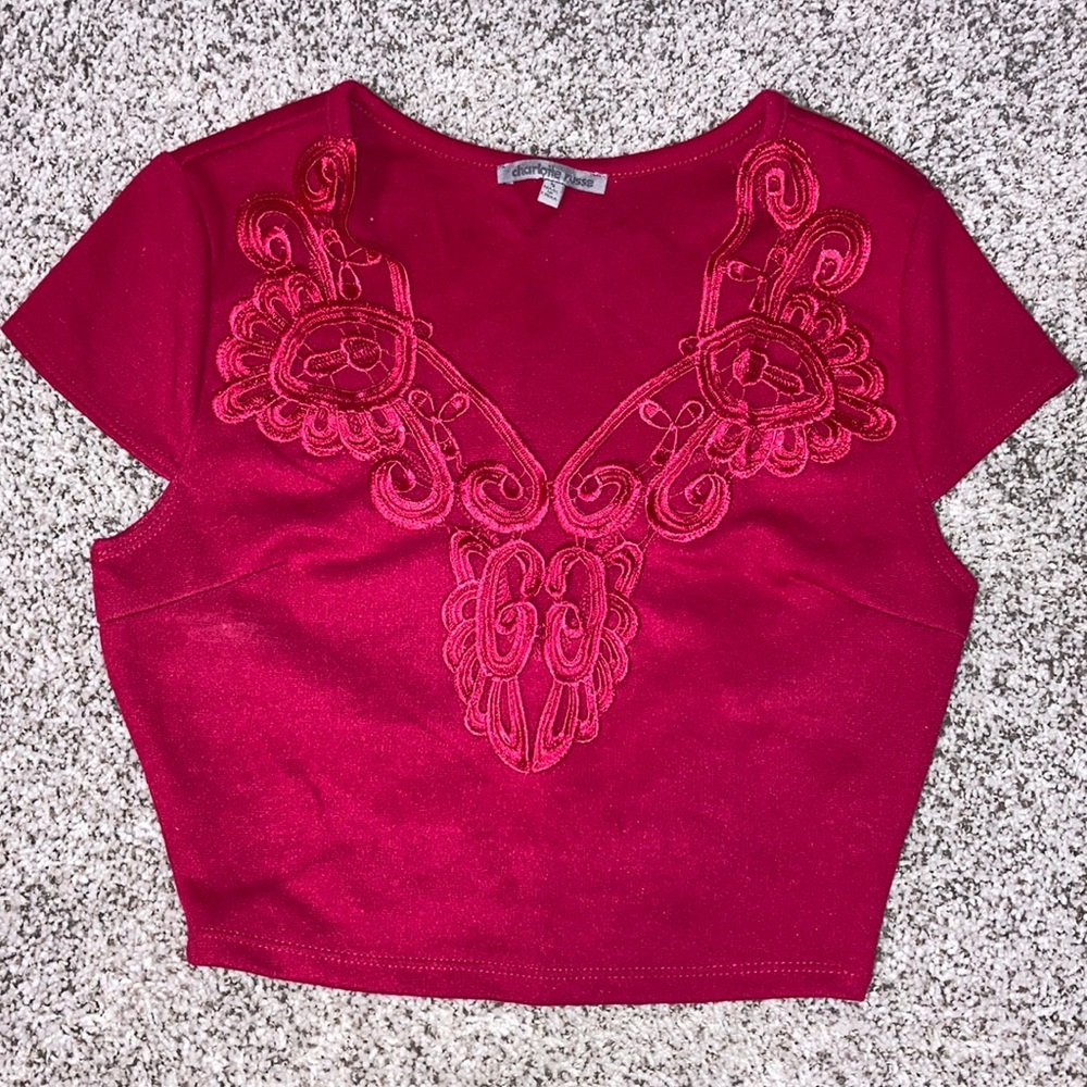 Charlotte Russe red crop!